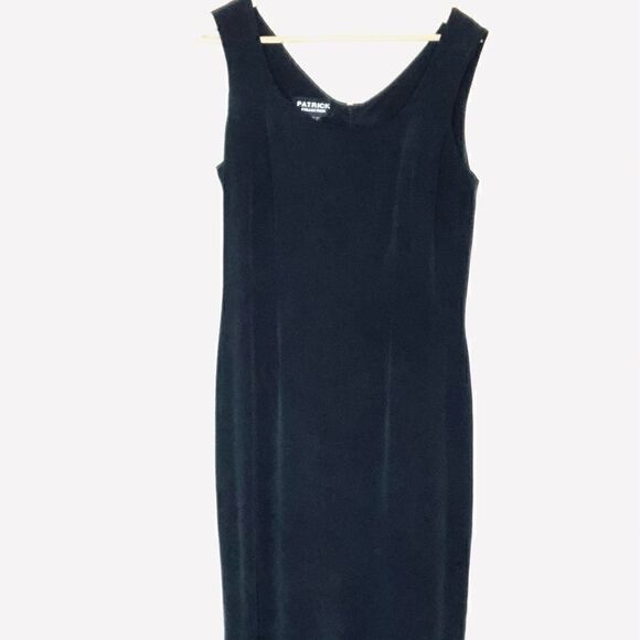 Patrick Collection Sleeveless Black Dress, Pure Silk - Picture 3 of 12